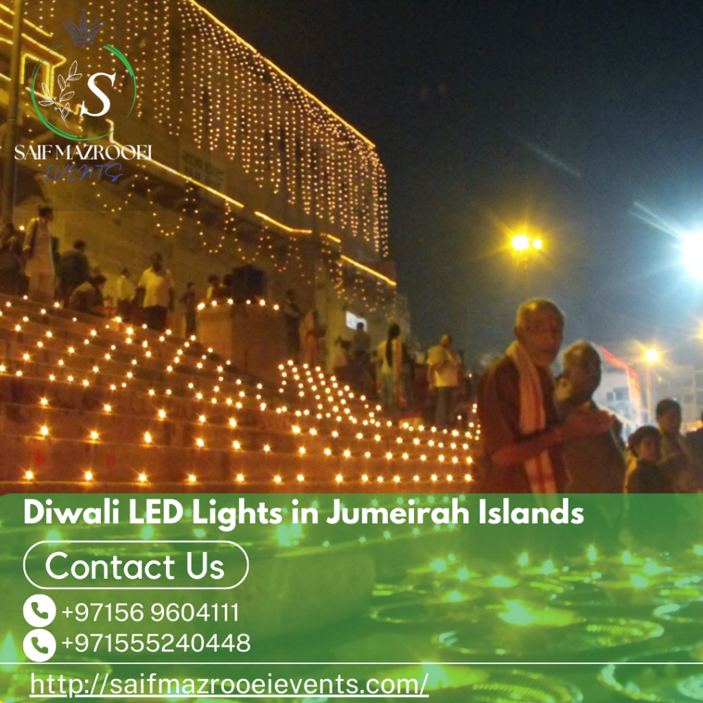 Diwali LED Lights in Jumeirah Islands