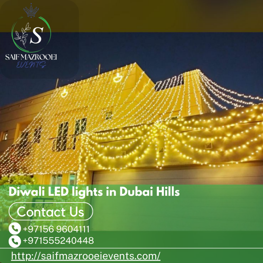Diwali LED lights in Dubai Hills