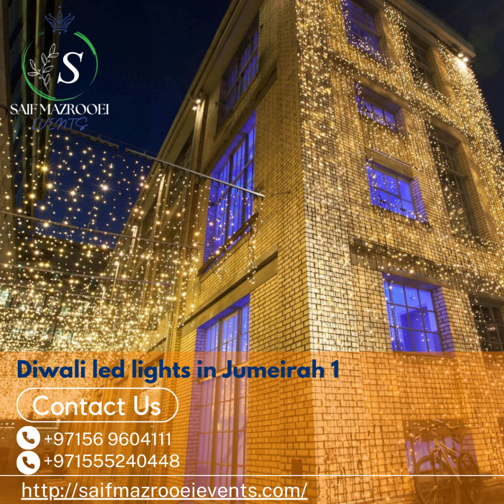 Diwali led lights in Jumeirah 1