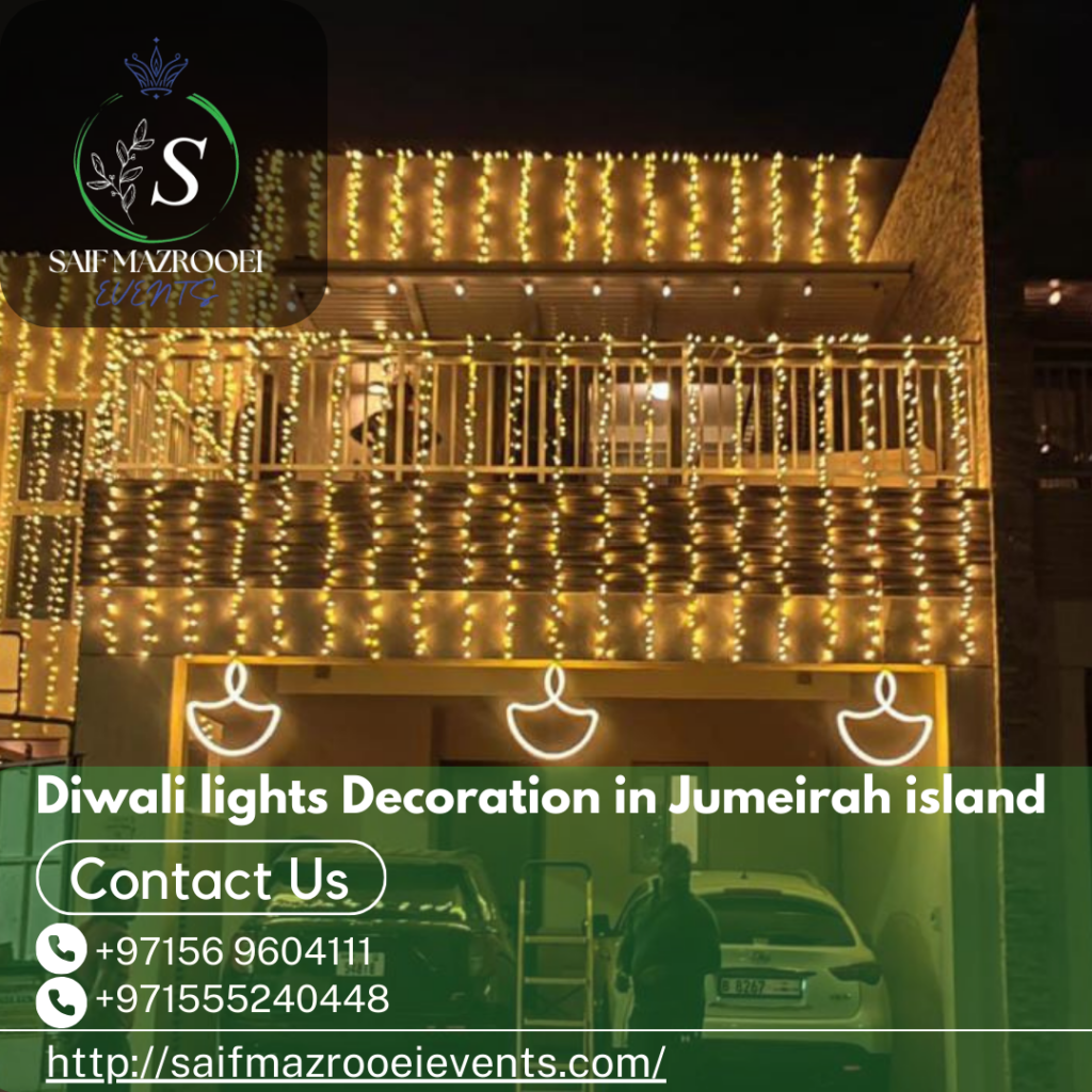 Diwali lights Decoration in Jumeirah island