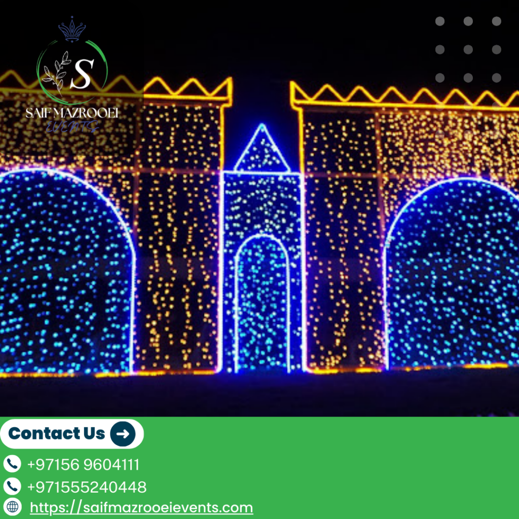 Diwali lights Decoration in Jumeirah island