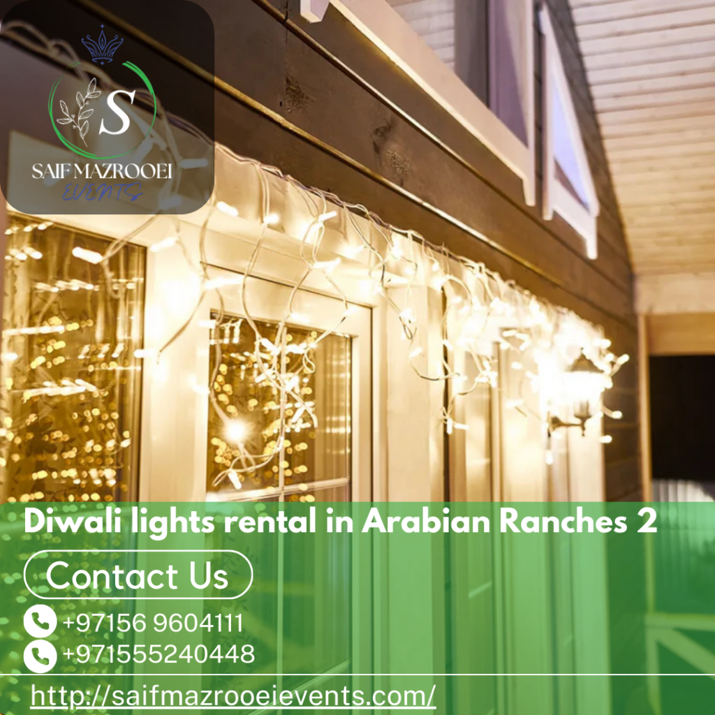 Diwali lights rental in Arabian Ranches 2