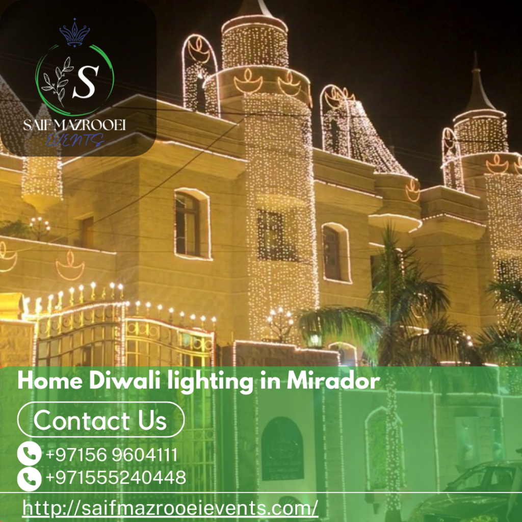 Home Diwali lighting in Mirador