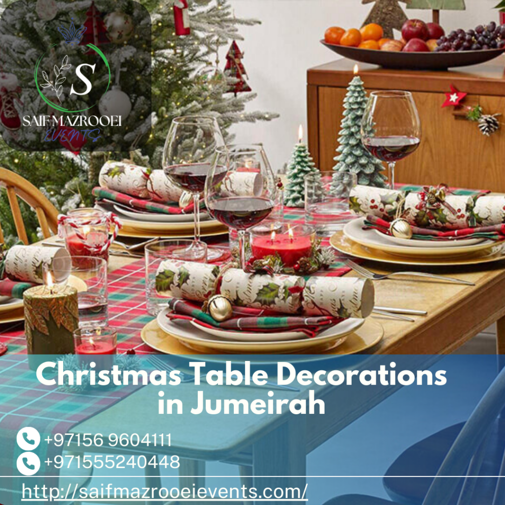 Christmas Table Decorations in Jumeirah