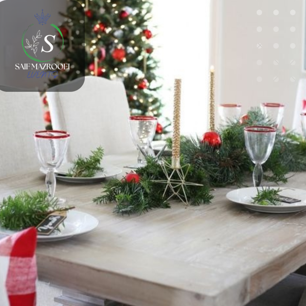 Christmas Table Decorations in Jumeirah
