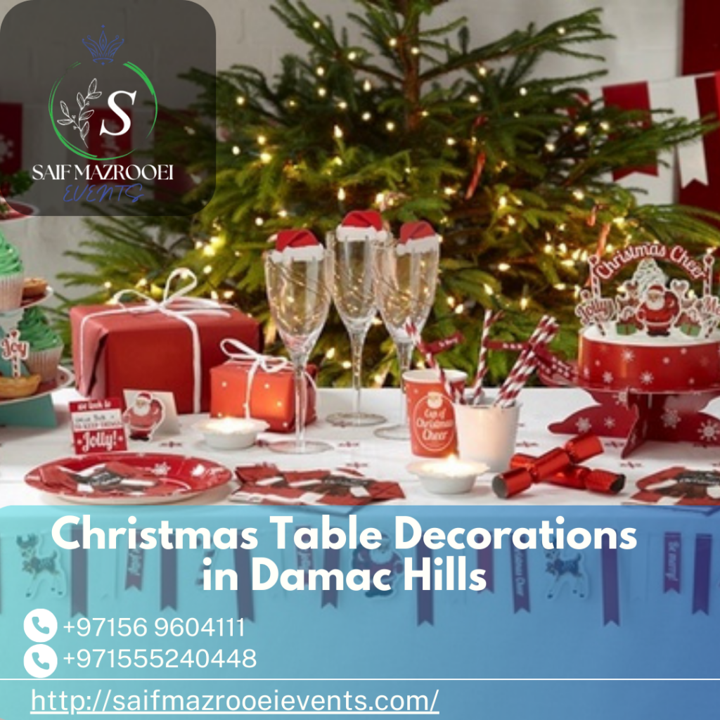Christmas Table Decorations in Damac Hills