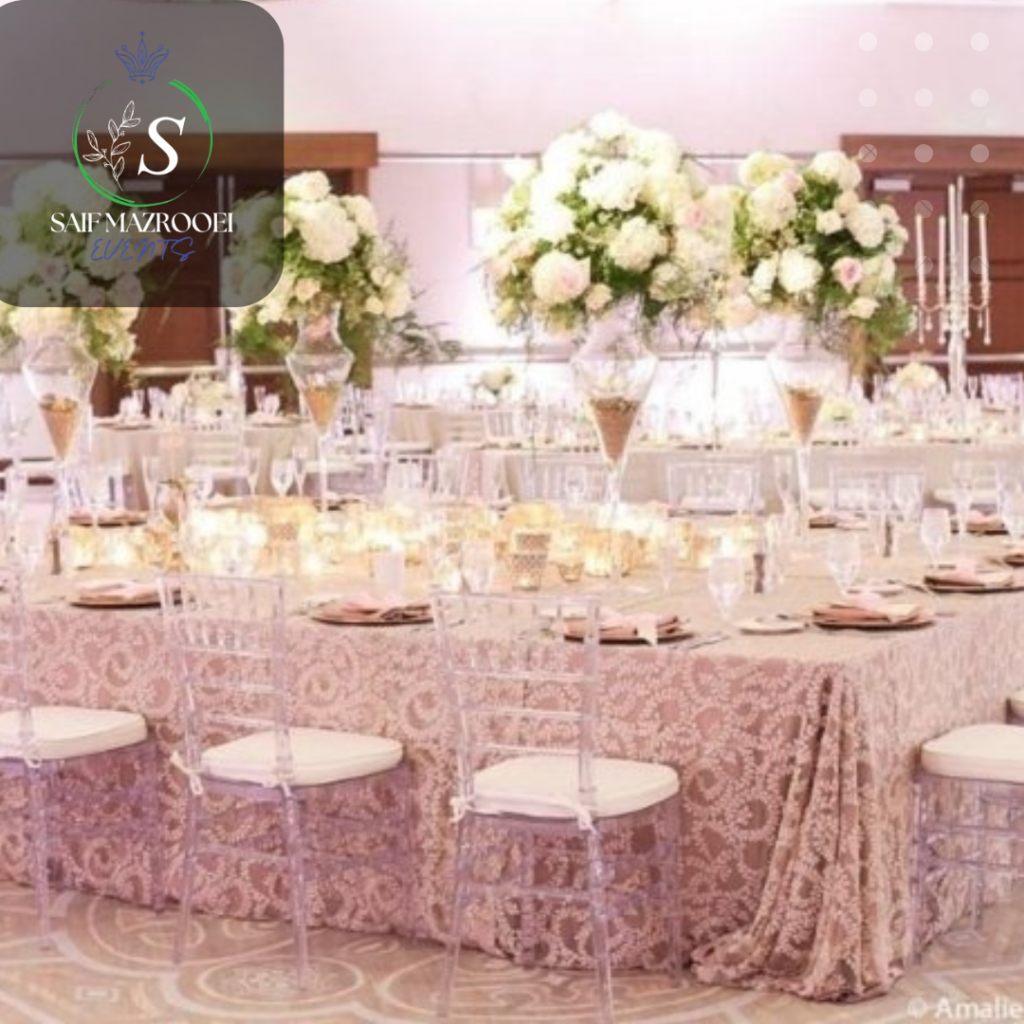 Wedding Chairs Tables Rental in Al Khawaneej