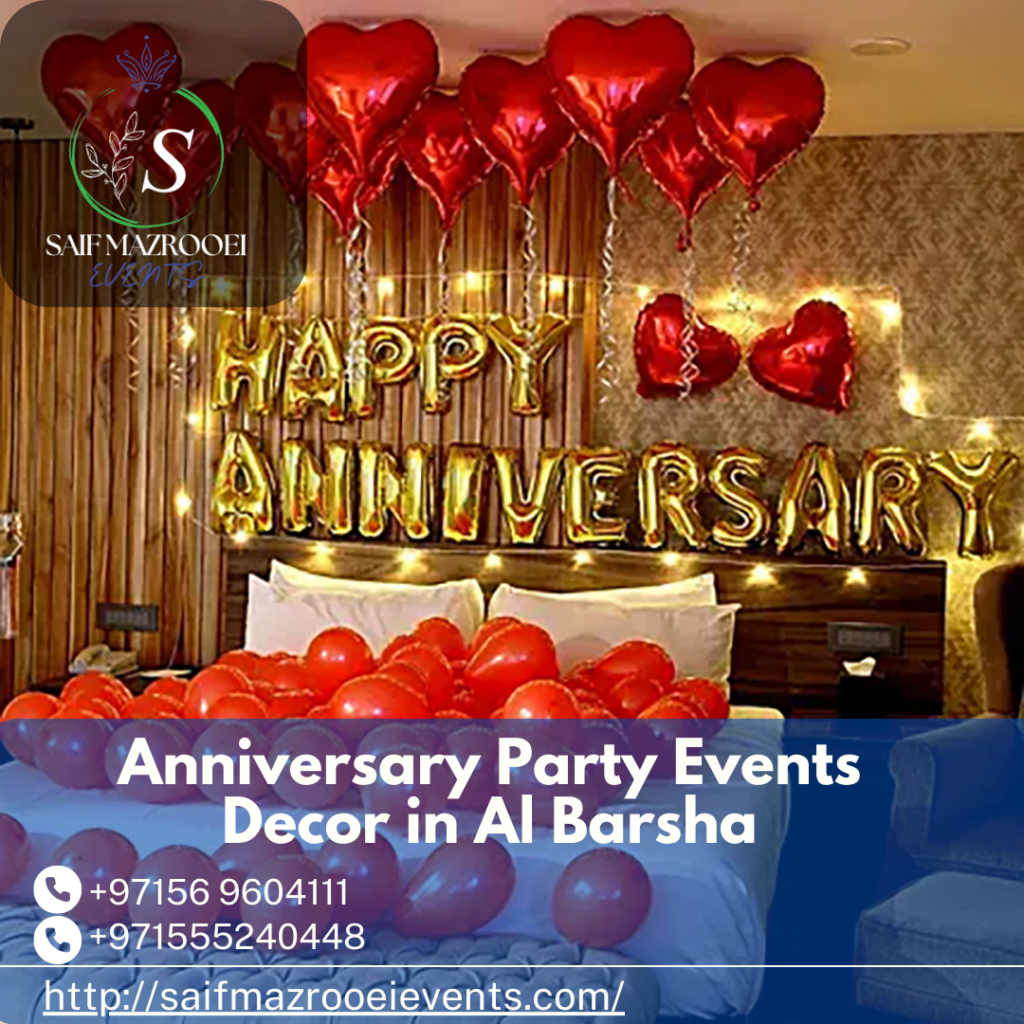 Anniversary Party Events Decor in Al Barsha