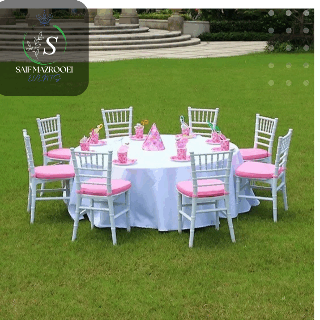 Chair and Table Rental in U.A.E
