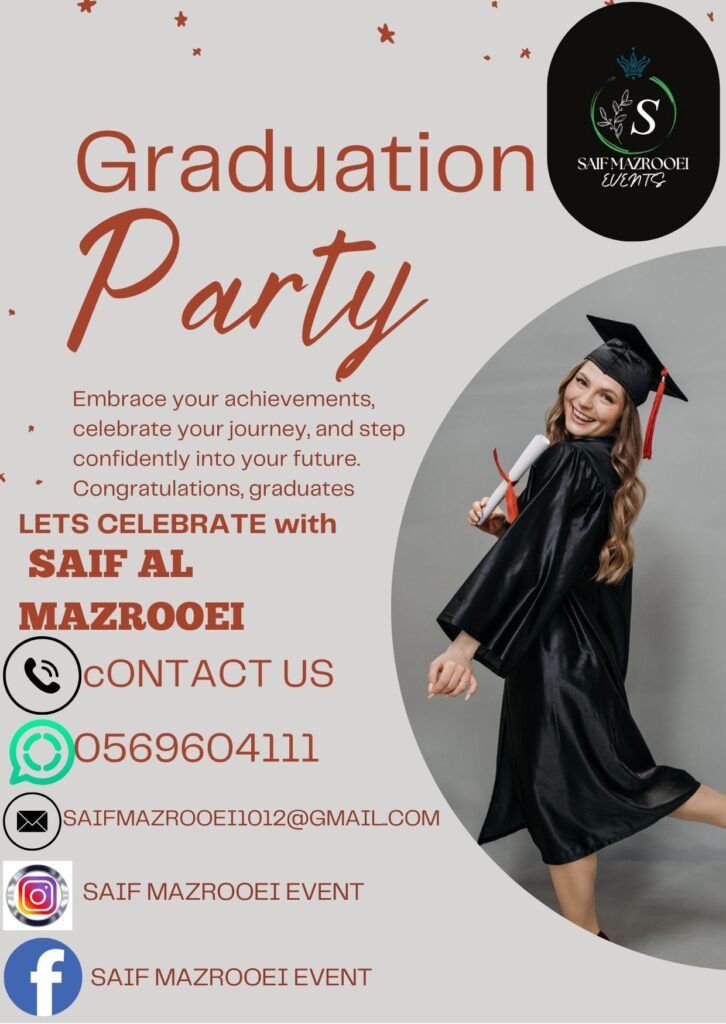 professional graduation party in UAE