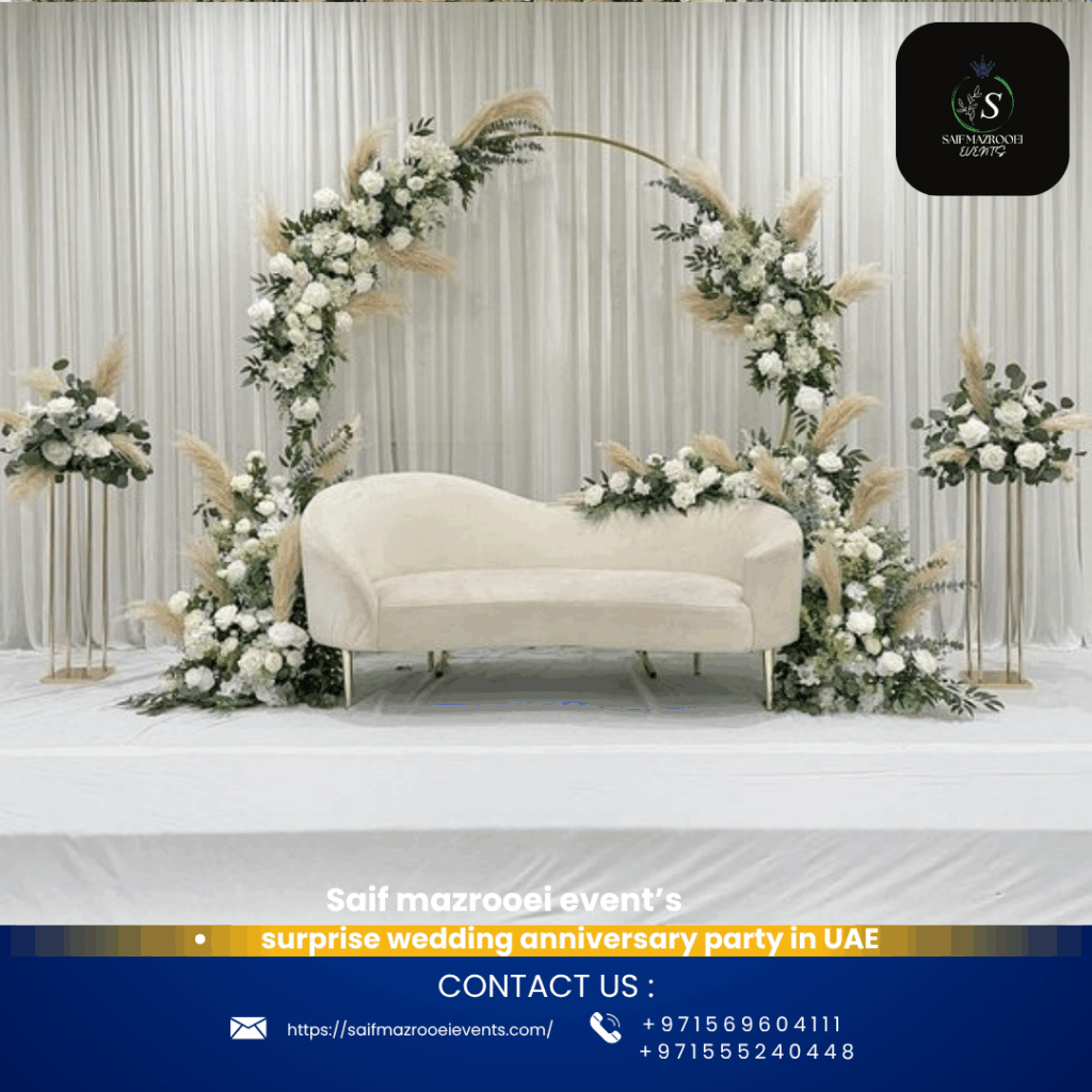 surprise wedding anniversary party in UAE