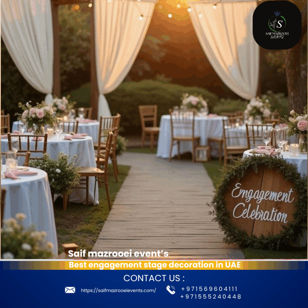 best engagement stage decoration in UAE